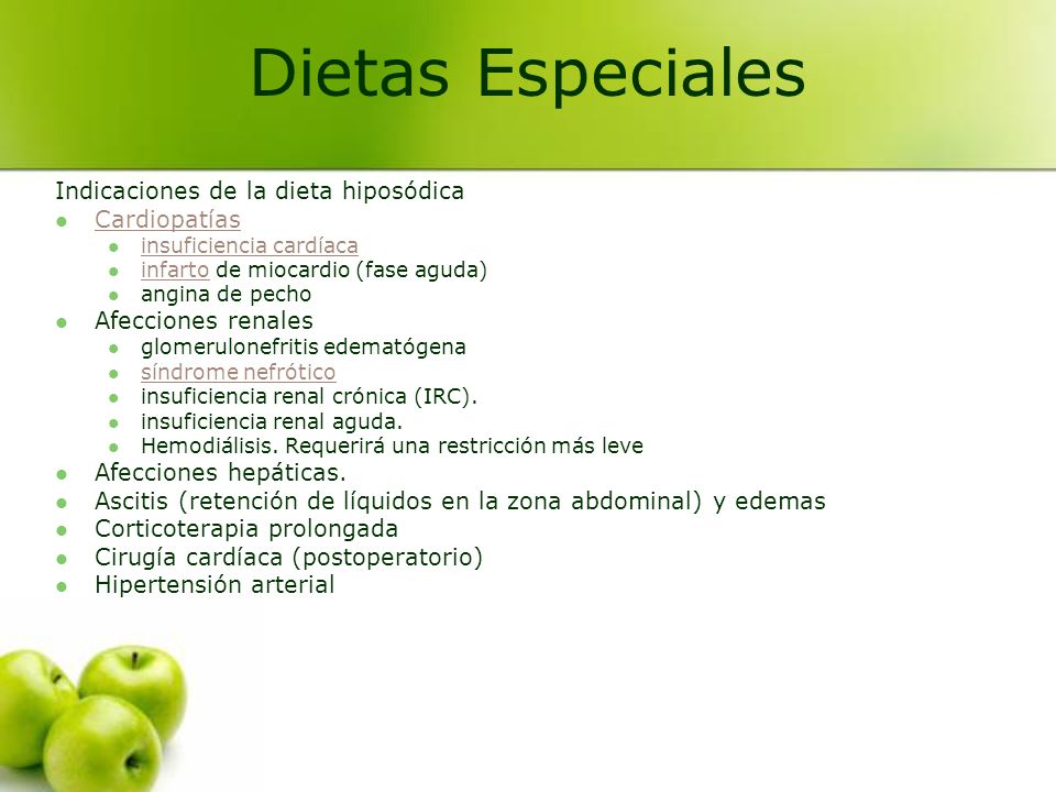 Dieta para personas con insuficiencia renal